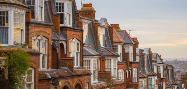 Houses in Highgate, overlooking the City