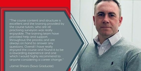 A testimonial from James Shears, a Sava Graduate, who has completed the Sava Diploma in Residential Surveying and Valuation