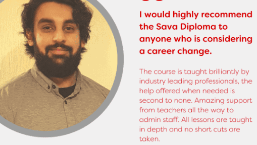 A testimonial from Hamza Iqbal, a Sava Graduate, who has completed the Sava Diploma in Residential Surveying and Valuation