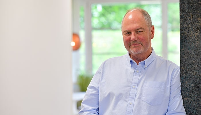 Neil Cutland, Sava's Consultancy Director, photographed in the Sava offices