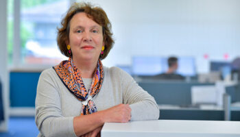 Hilary Grayson, Sava's Director of Surveying Services, photographed in the Sava offices