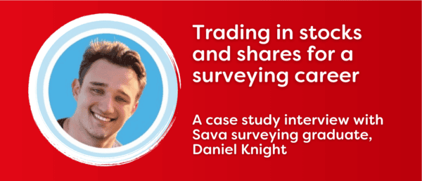 Image shows Sava surveying graduate, Daniel Knight